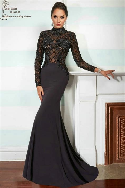 black long sleeve homecoming dress